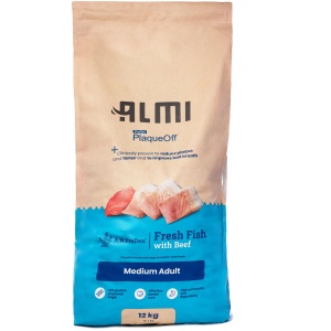 ALMI ProDen PlaqueOff barība pieaugušiem vidēja lieluma suņiem, 12kg